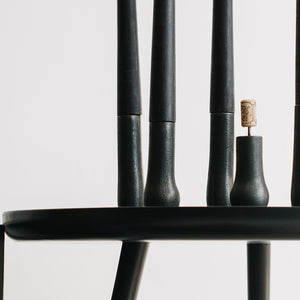 candlesticks on black table