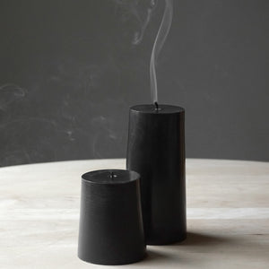 Smokestack Pillar Candle & Holder
