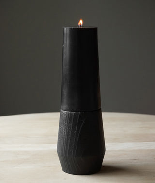 Smokestack Pillar Candle & Holder - BARTER DESIGN